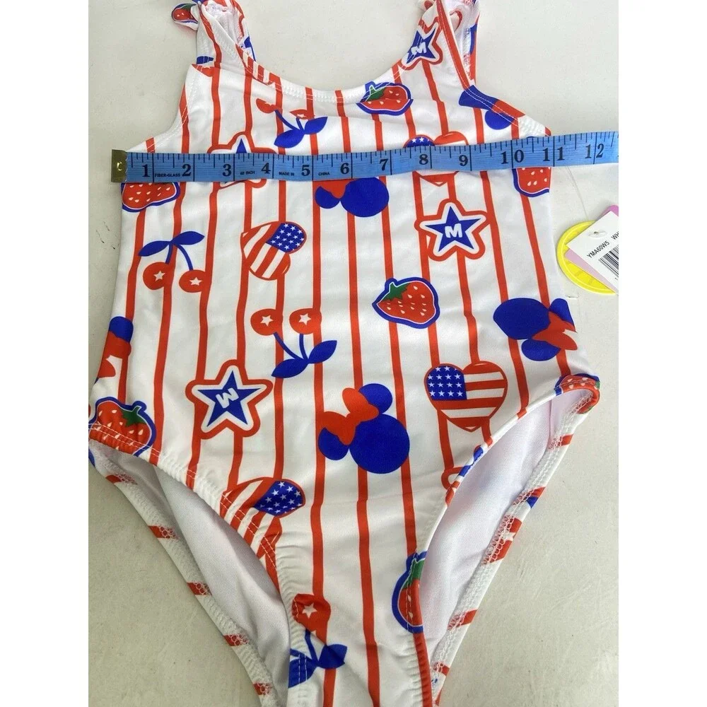 Disney Minnie Mouse One Piece Swim Swimsuit Swimwear Toddler Girls Size 5T